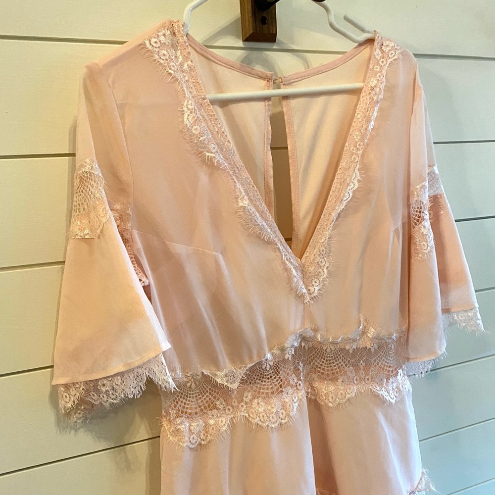 Lace Detail Boho Dress